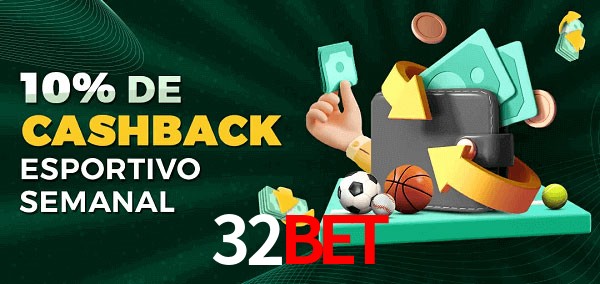 10% de bônus de cashback na 32bet